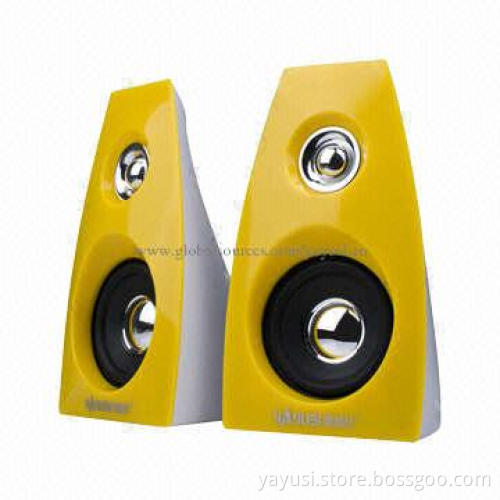 USB 2.0CH Computer Speakers, 50-18,000Hz Response Frequency Range